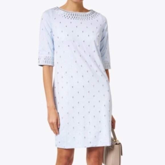 Gretchen Scott Rocket Girl Jersey Embroidered Dress - Picture 1 of 10